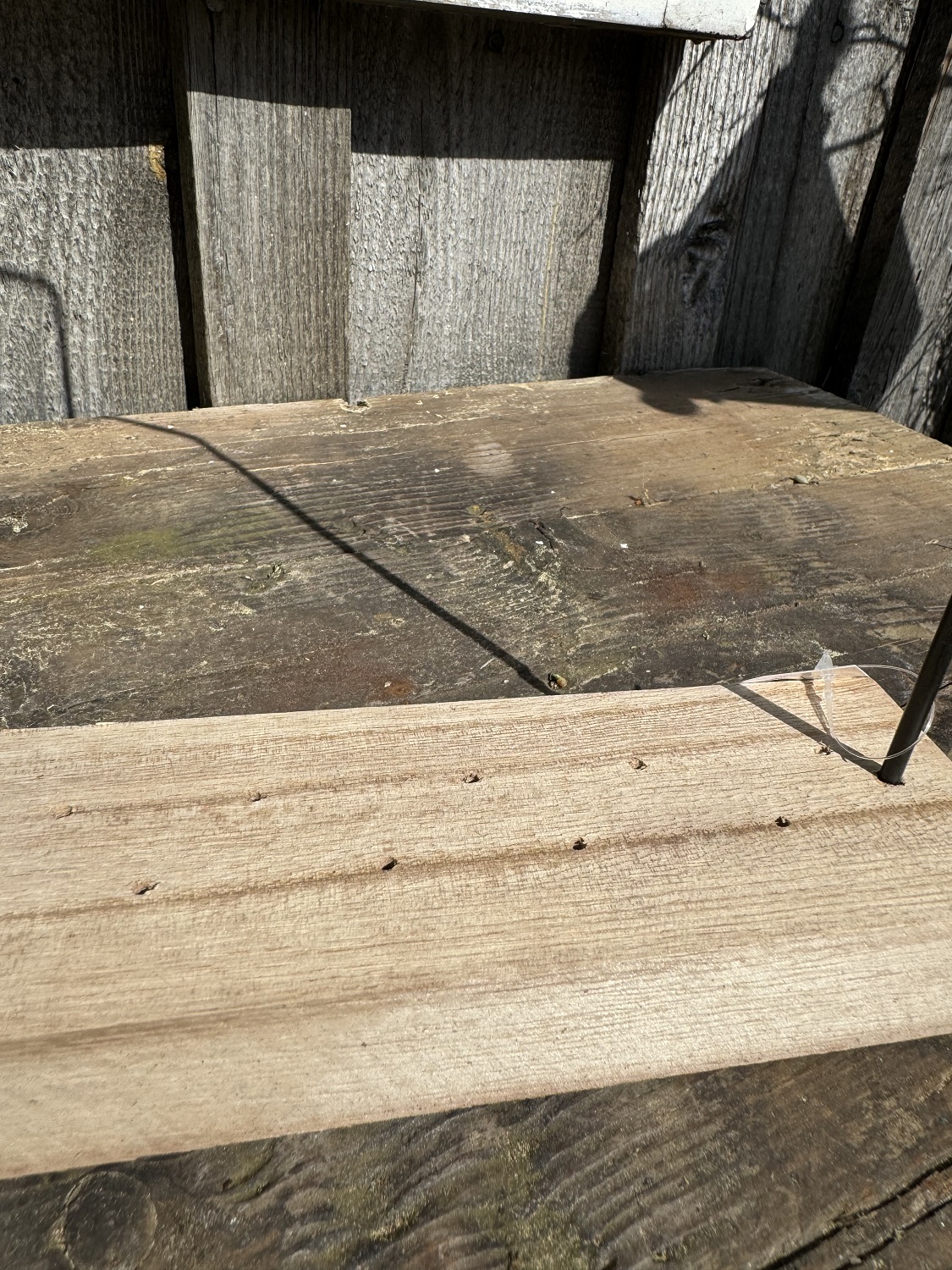 Metall Haus schwarz auf Holzsockel für Trockenblumen - Höhe 35 cm