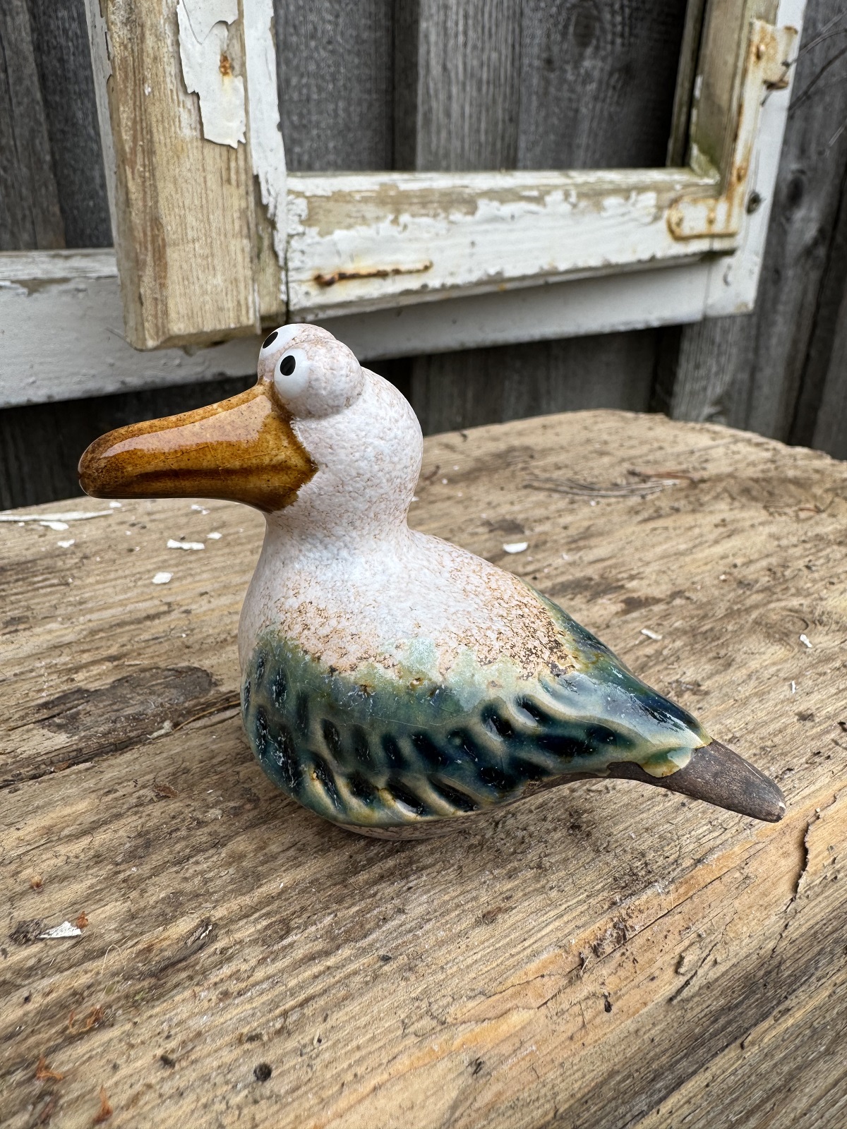 Keramik Mini Möwe Malte - Höhe 7 cm