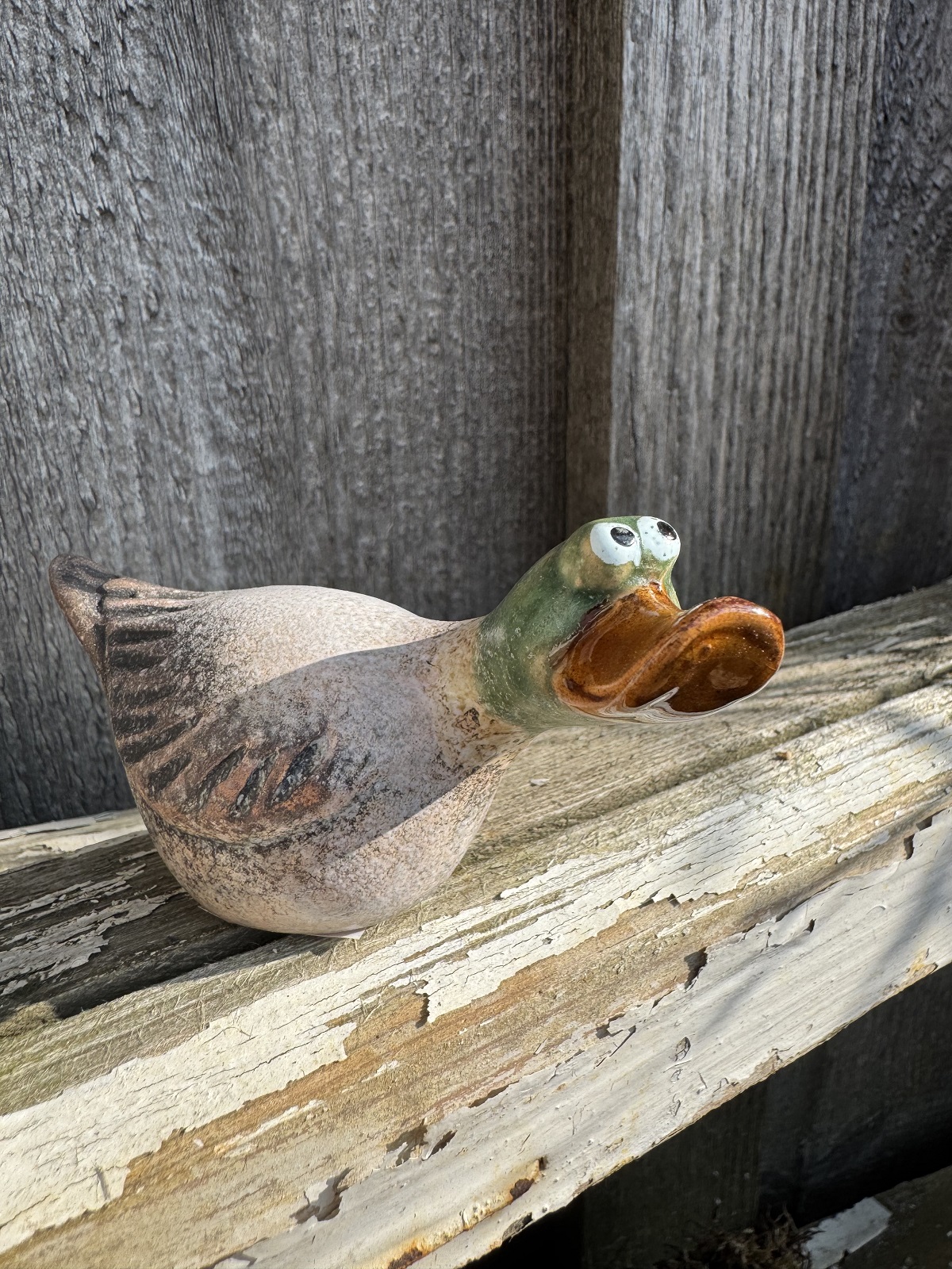 Keramik Mini Ente Erna - Höhe 4,5 cm