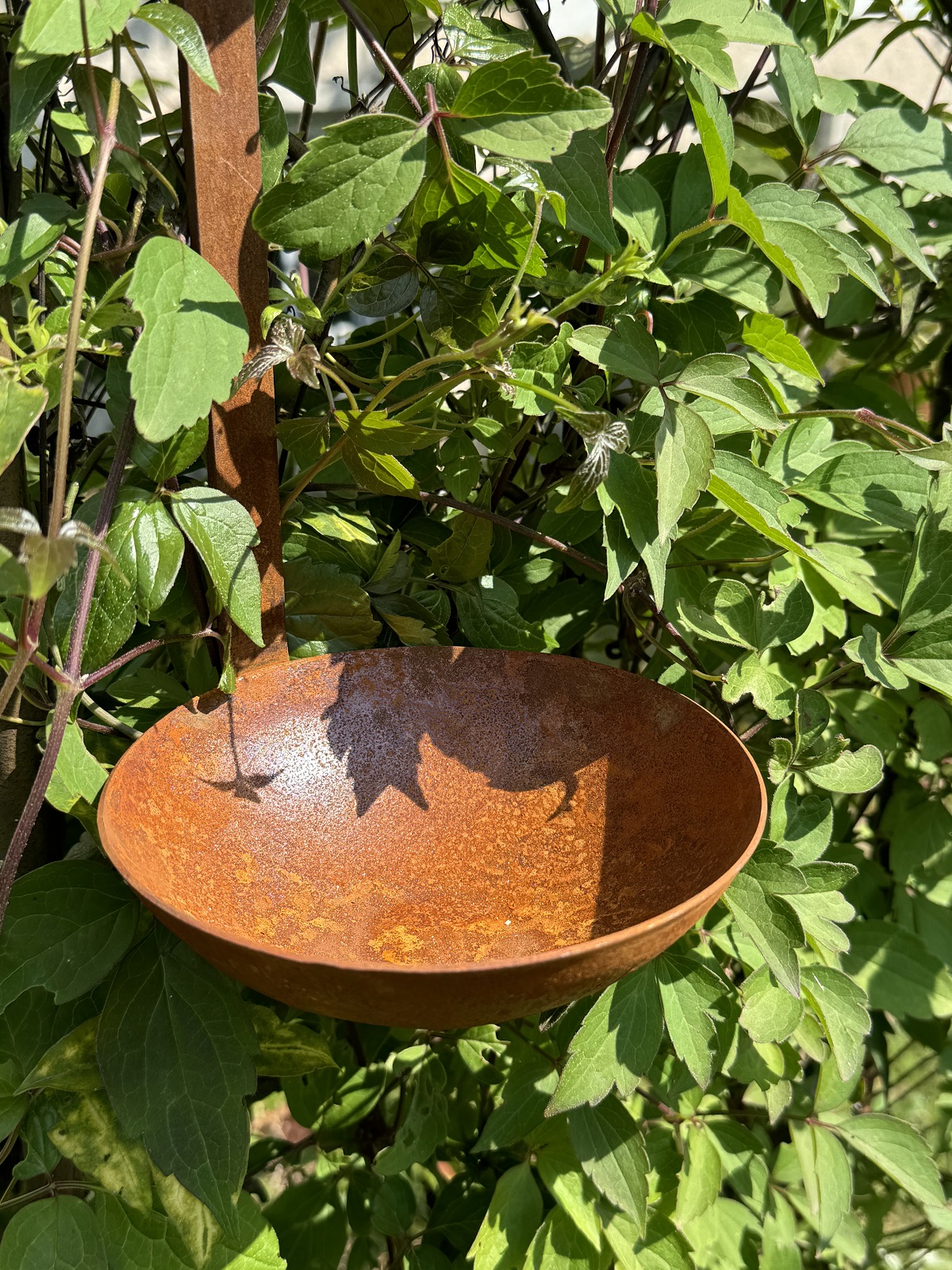 Edelrost Schöpflöffel groß zum Hängen - Höhe 44 cm