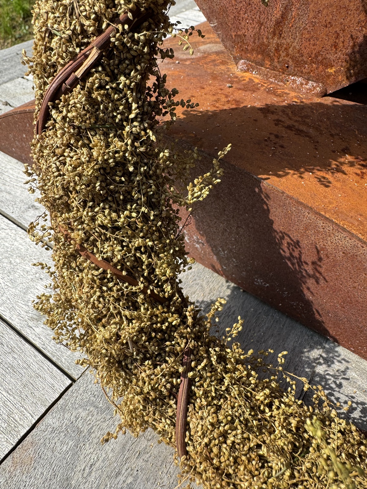 Naturkranz Wermutkraut groß - Durchmesser 25 cm