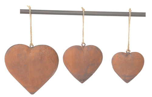 Naturrost Herz bauchig groß - Höhe 16 cm