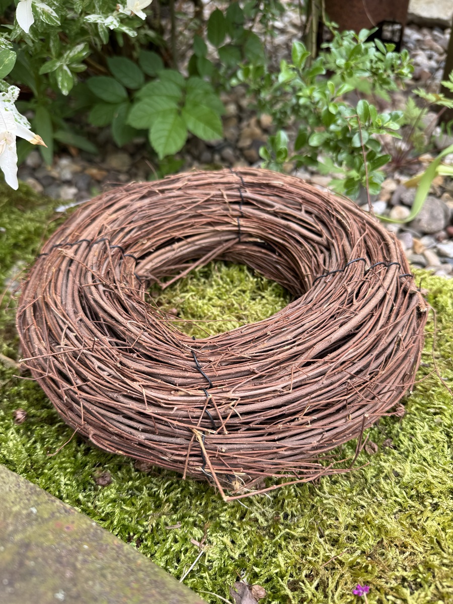 Naturkranz Rattan braun - Durchmesser 30 cm