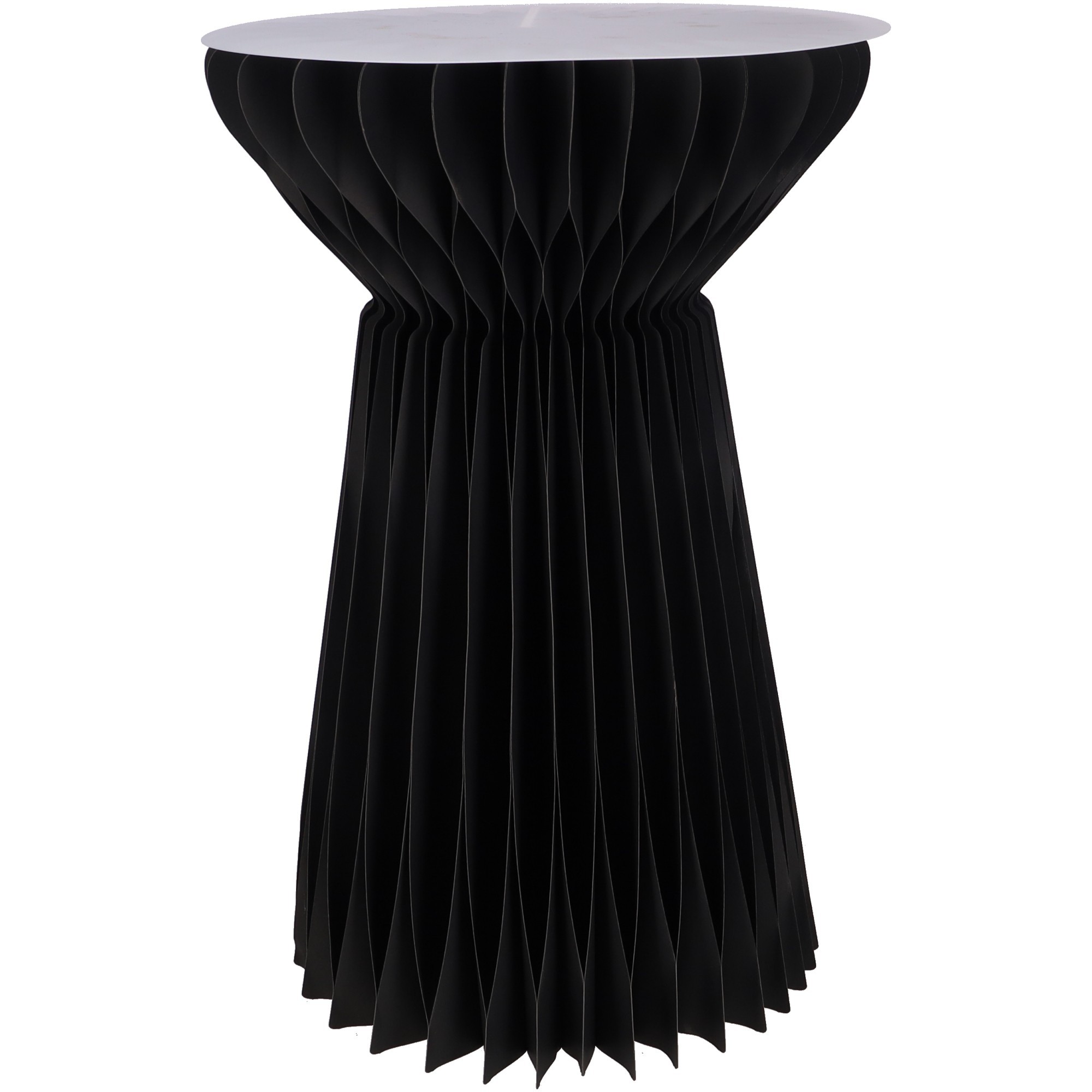 Papier Tisch schwarz groß faltbar - Höhe 60 cm