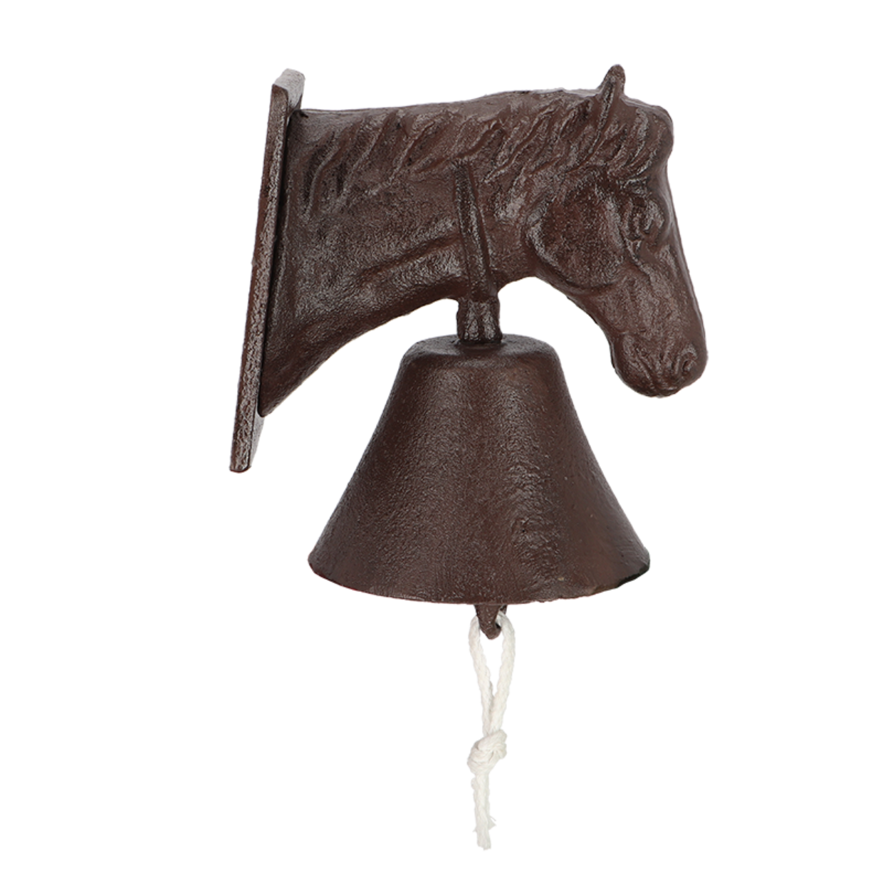 Gusseisen Türglocke Pferdekopf - Höhe 34 cm