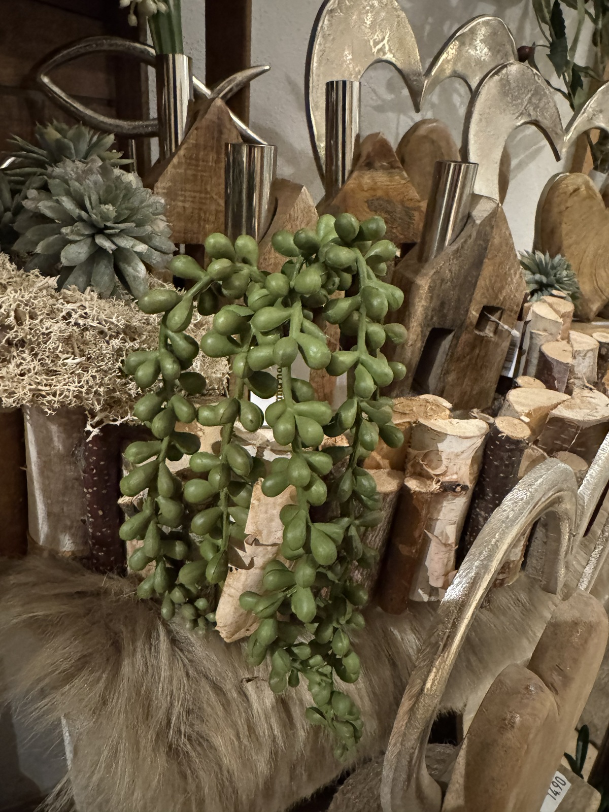 Kunstpflanze Agave hängend - Länge ca. 30 cm