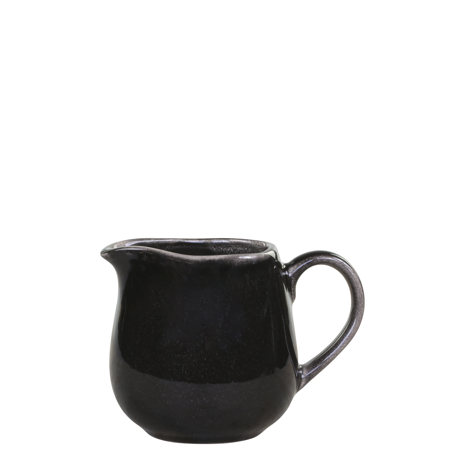 Steingut Kännchen schwarz - Höhe 9,5 cm