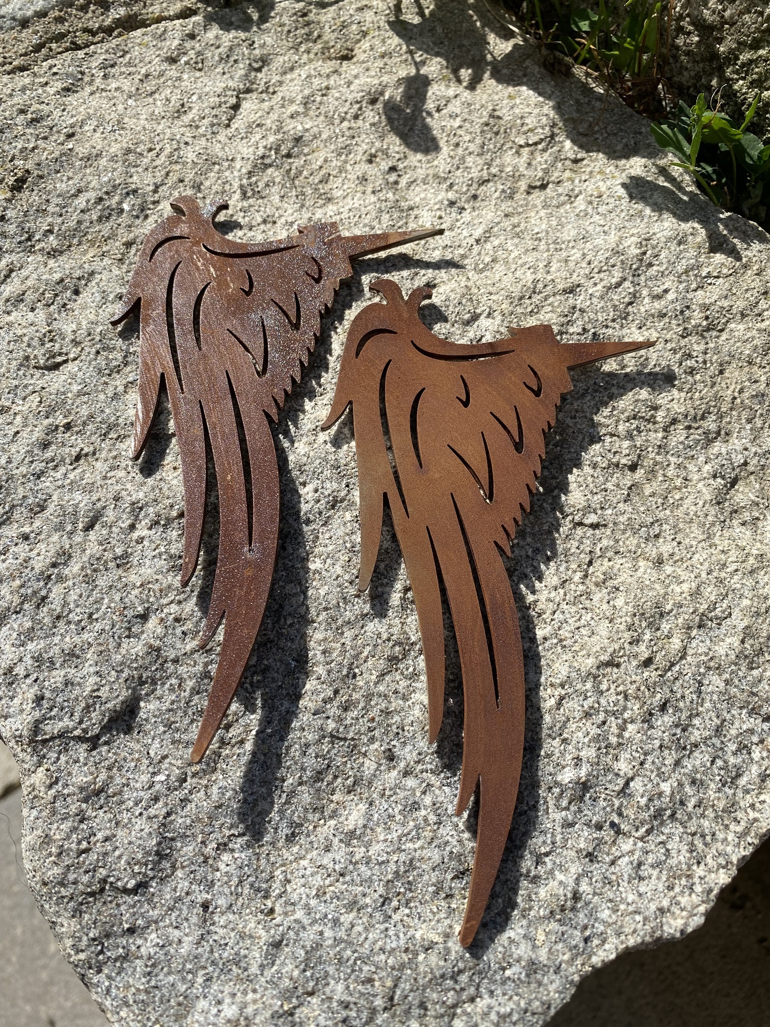 2tlg. Set Engelsflügel mit Dornspitze - Höhe 15 cm