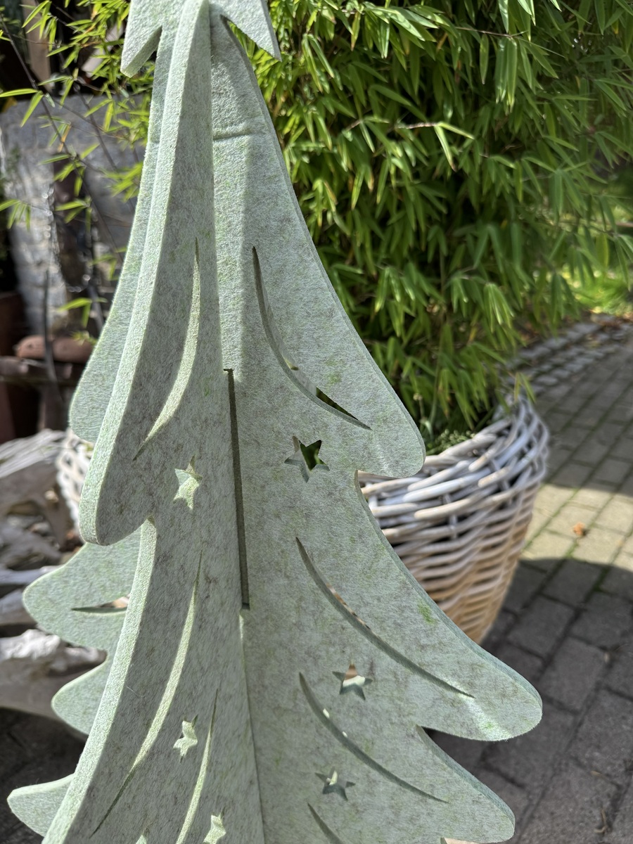 3D Filz Tannenbaum Grünton groß - Höhe 110 cm