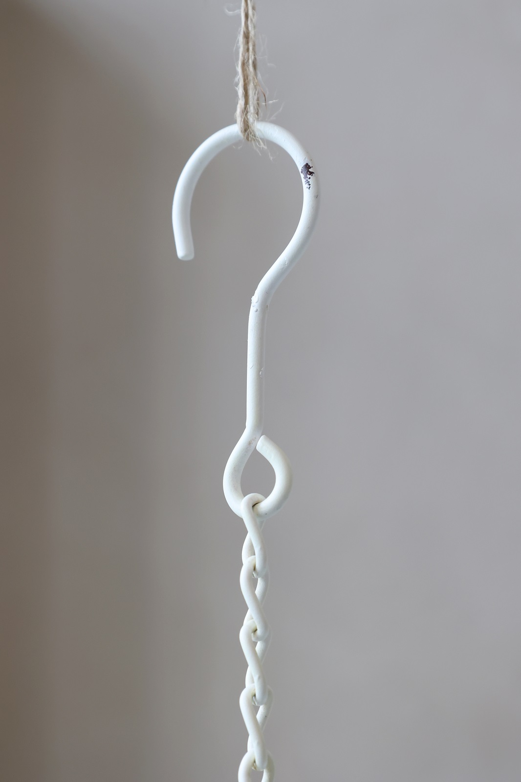 Metall Hängeampel klein für Teelichter cremeweiß  - Höhe 18 cm