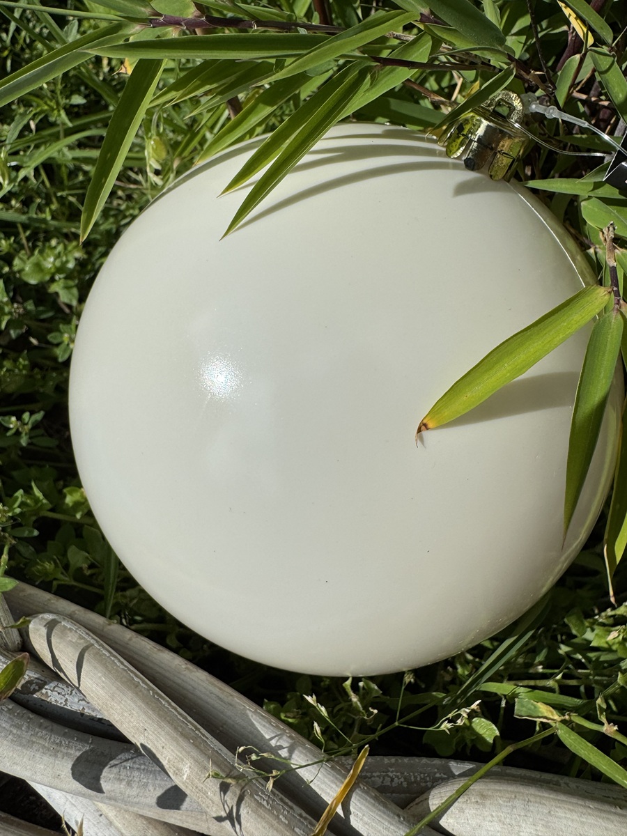 Kunststoff Kugel Outdoor Weiß - Durchmesser 14 cm