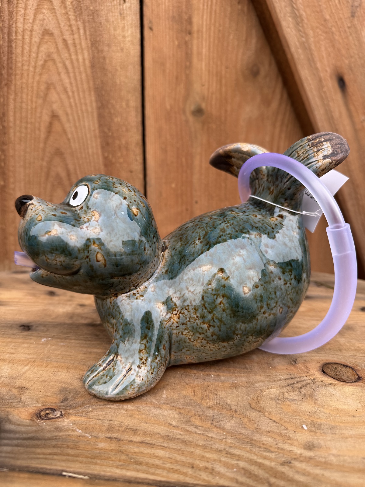 Wasserspeier Seehund Samy inkl. Pumpe - Höhe 13 cm