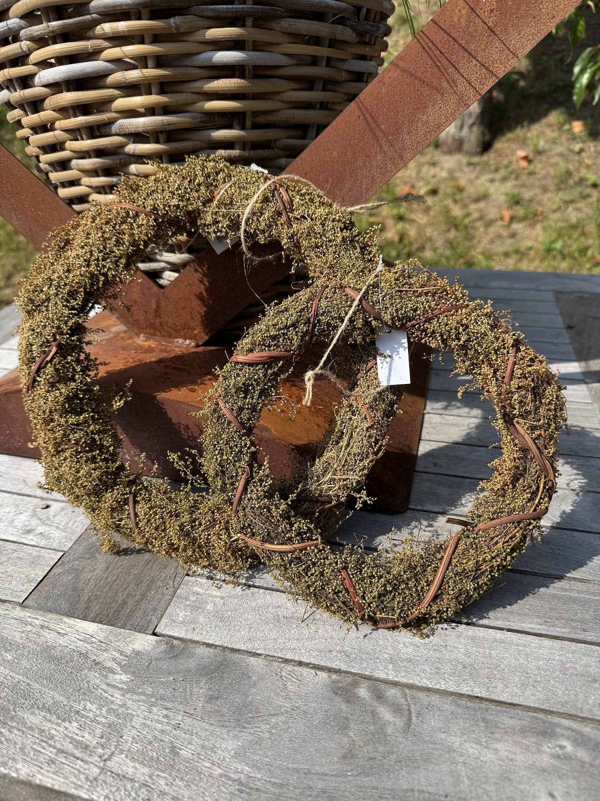 Naturkranz Wermutkraut groß - Durchmesser 25 cm