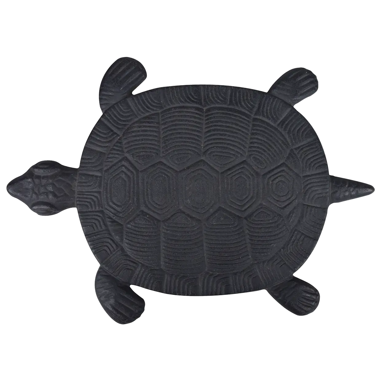 Gusseisen Trittplatte Schildkröte schwarz - Länge 32 cm