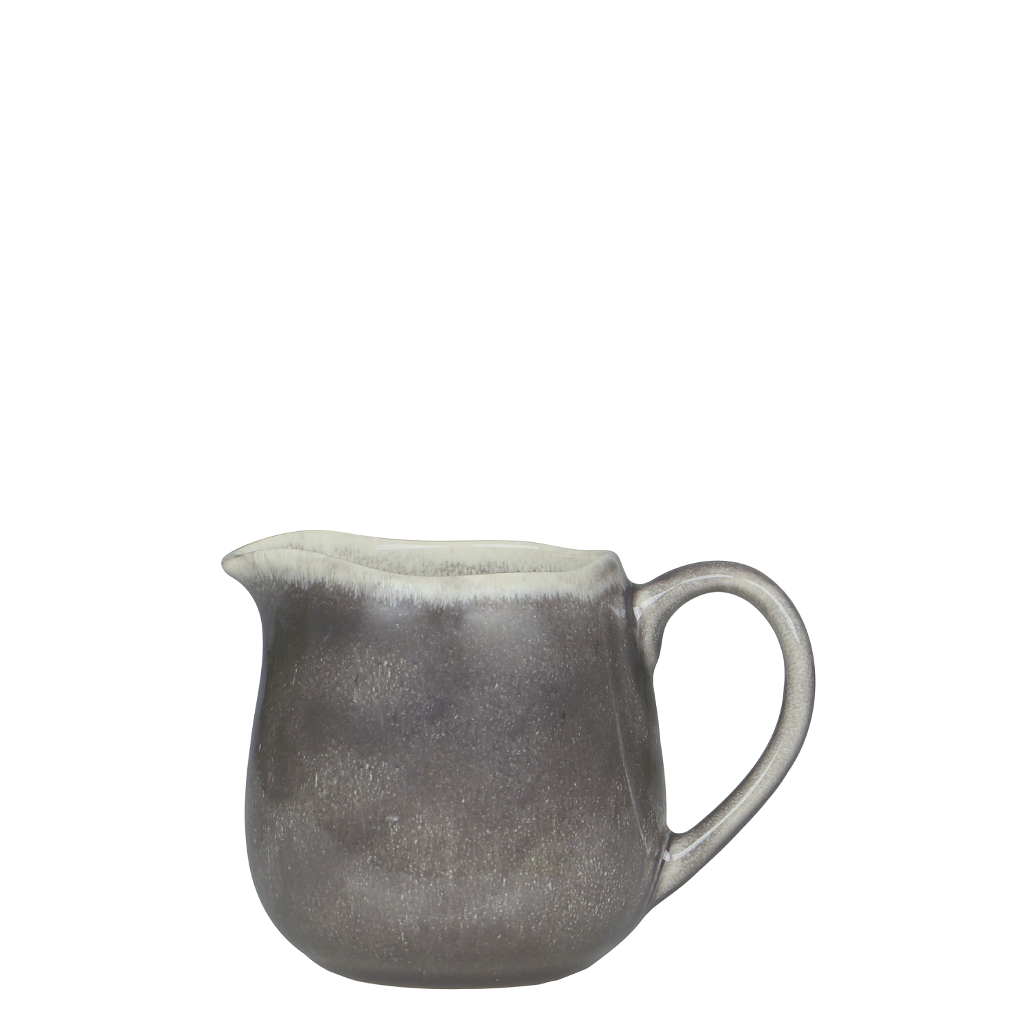 Steingut Kännchen grau - Höhe 9,5 cm