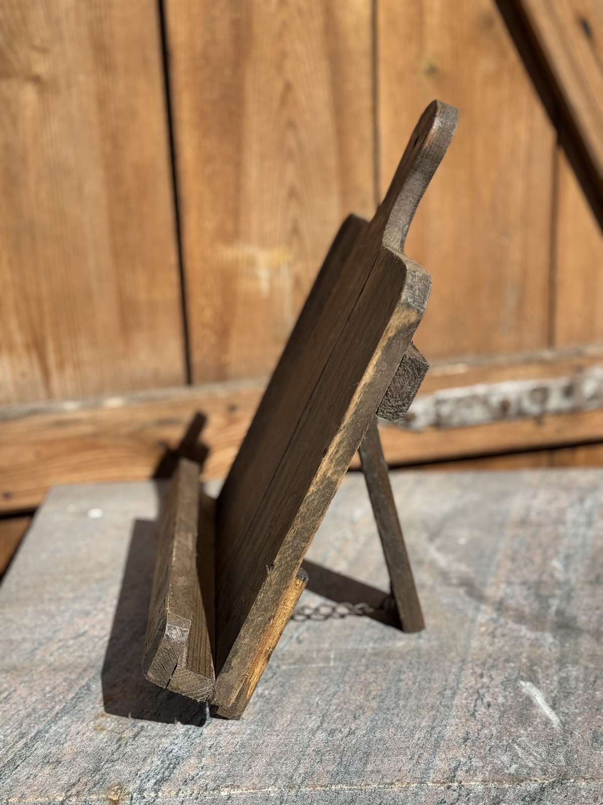 Altholz Menü Tafel zum Stellen - Höhe 37 cm