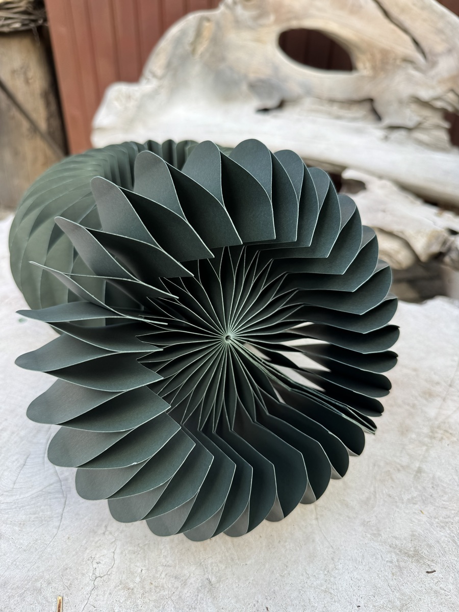 Papiersockel Dunkelgrün klein - Durchmesser 22 cm