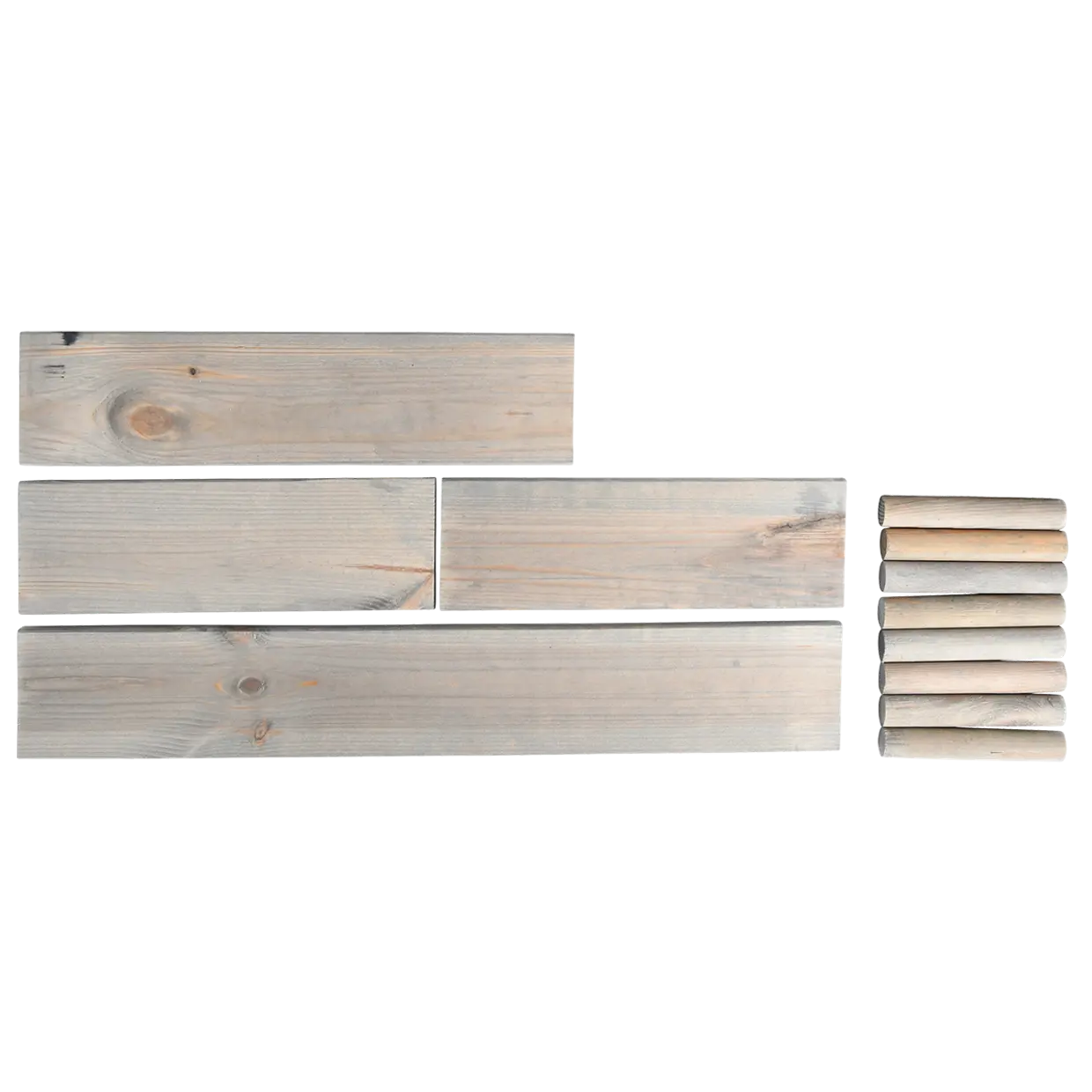 Holz Steckbrett für die Wand - Höhe 78 cm