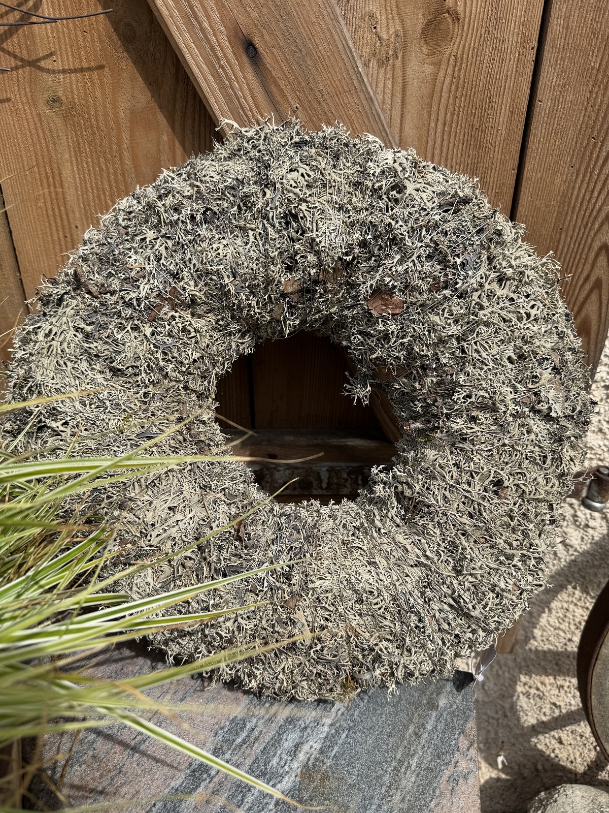 Natur Kranz Moos grau/naturfarben - Durchmesser 40 cm