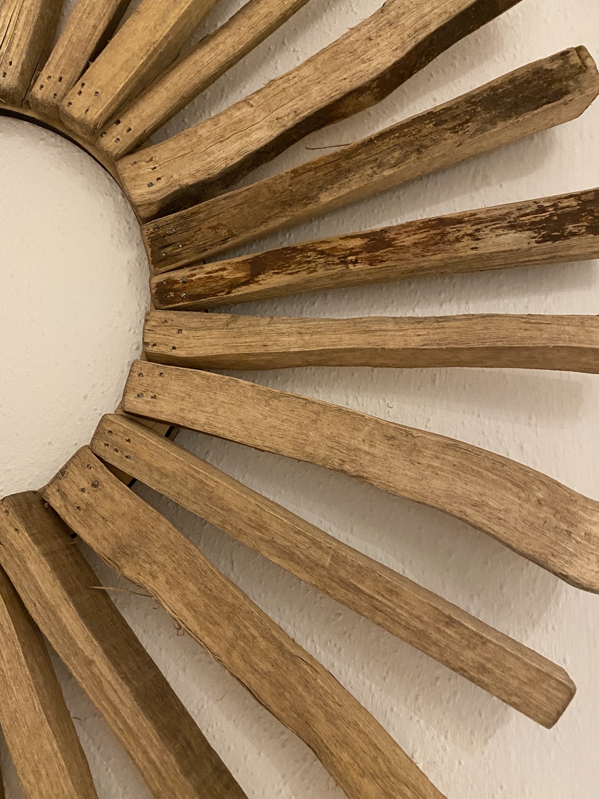 Holz Sonne klein zum Hängen - Durchmesser 40 cm