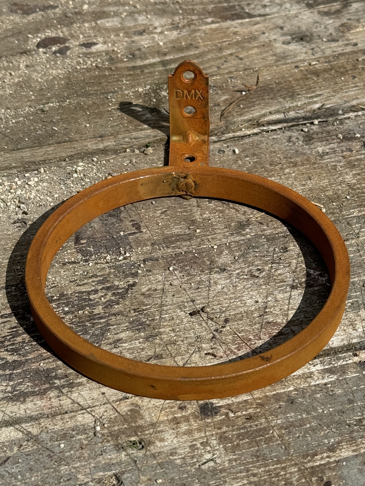 Edelrost Wandhalter für Blumentöpfe - Durchmesser 12 cm