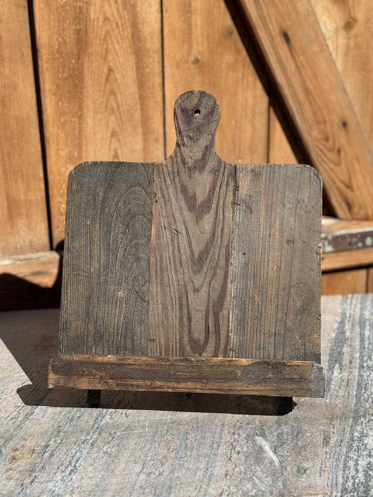 Altholz Menü Tafel zum Stellen - Höhe 37 cm