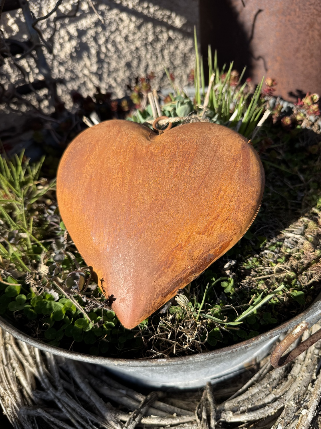 Naturrost Herz bauchig mittel - Höhe 12,5 cm