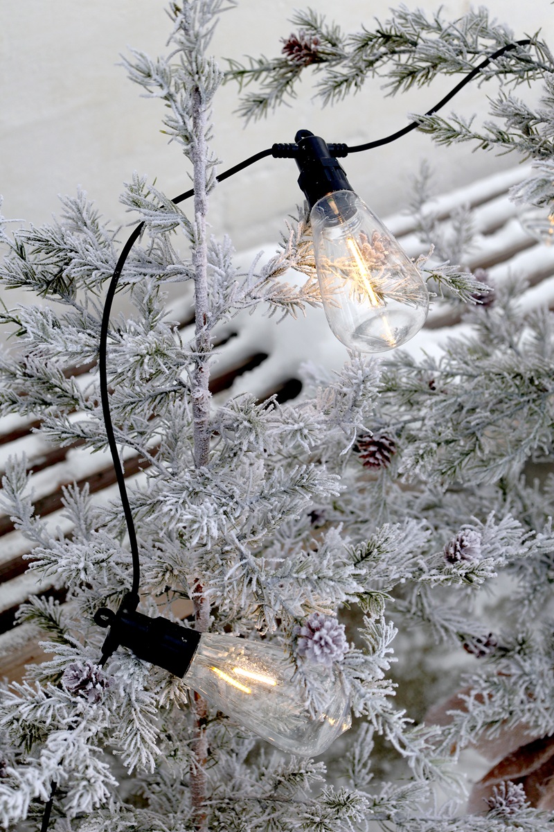 Outdoor Lichterkette mit 10 Glühbirnen - Länge 300 cm