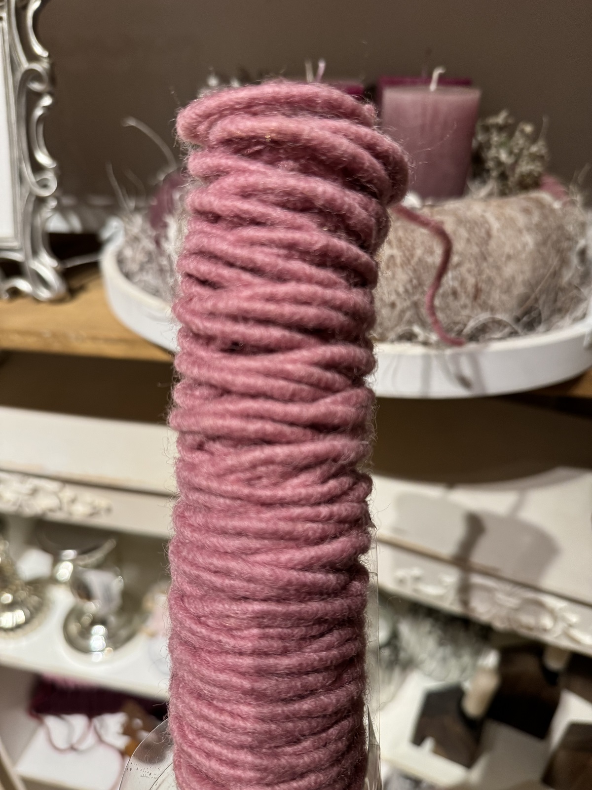 Dochtfaden Filzschnur Altrosa (VI14) Meterware - 0,40€*/1m