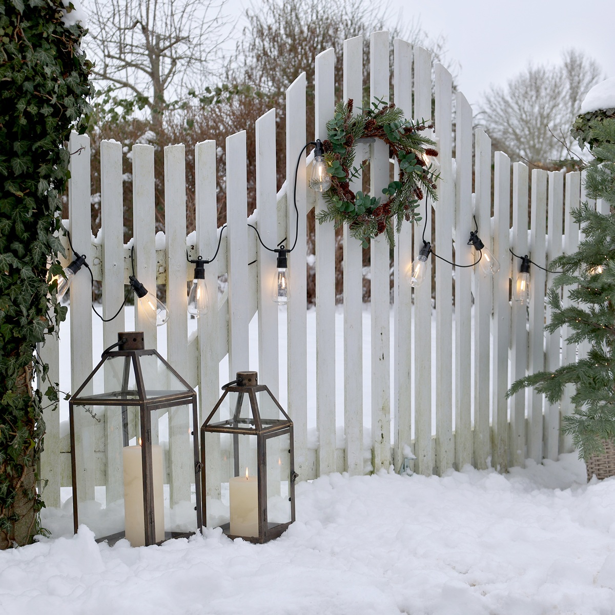Outdoor Lichterkette mit 10 Glühbirnen - Länge 300 cm