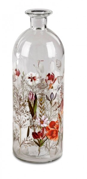 Glas Vase Blumenwiese klein - Höhe 20 cm