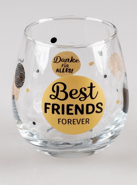 Wein/Wasserglas mit Spruch - Best Friends