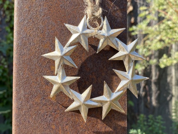 Eisenblech Sternenkranz Solito mini - Durchmesser 8 cm