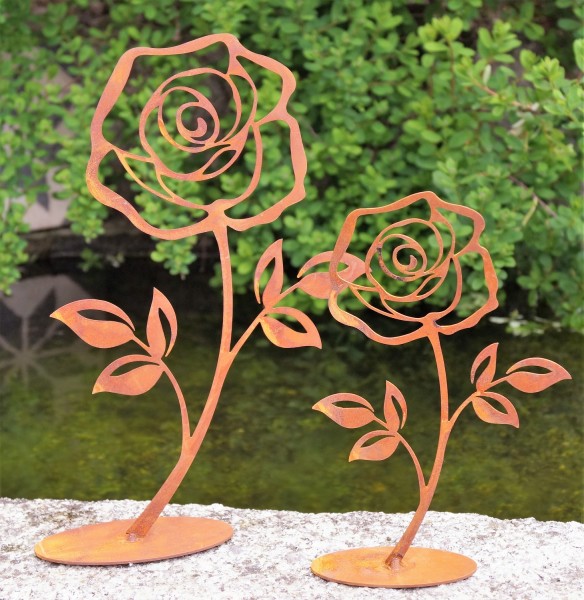 2tlg. Rosen auf Bodenplatte - Höhe 18 / 25 cm