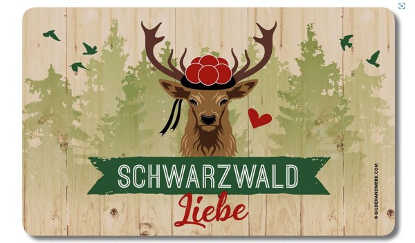 Brettchen Schwarzwald Liebe